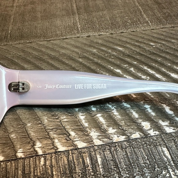 Juicy Couture Oversized Sunglasses, Purple & Brown with Logo Arms - Picture 4 of 5